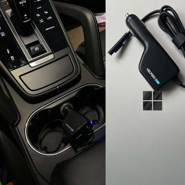 Helpers Lab Laptop 15V KFZ Netzteil Ladegerät für Microsoft Surface Book Laptop 4 3 2 1 Surface Pro
