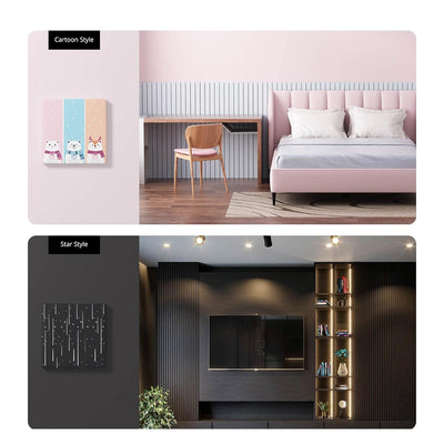 SONOFF T5 2 Gang WiFi Smart Touch Lichtschalter, 2 Wege Wireless Wandlichtschalter, Full Touch Schal