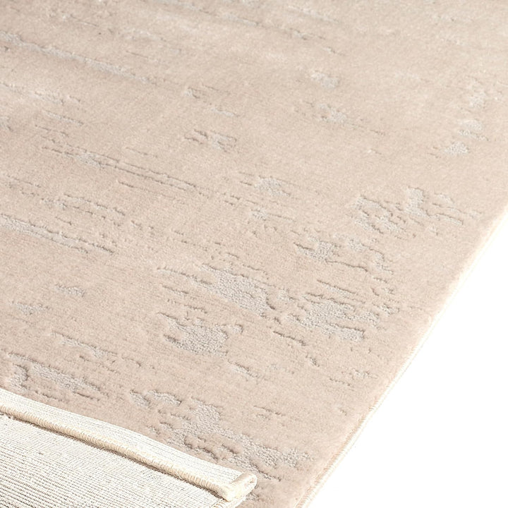 Rund Kurzflor Teppich Wohnzimmer Beige 120 cm, Moderner Super Soft Kurzflor Teppich 120 x 120 cm Bei