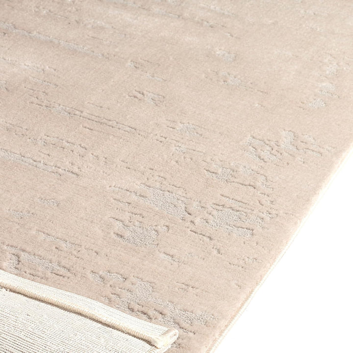 Rund Kurzflor Teppich Wohnzimmer Beige 120 cm, Moderner Super Soft Kurzflor Teppich 120 x 120 cm Bei