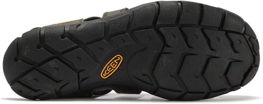 KEEN Damen Clearwater CNX Leather-w Sandale 40.5 EU Magnet Black, 40.5 EU Magnet Black