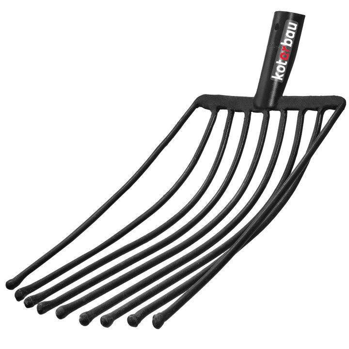 KOTARBAU® Forke 9 Zinken Heugabel Mistgabel Mistforke Gartengabel Gartenforke Dunggabel Spatengabel