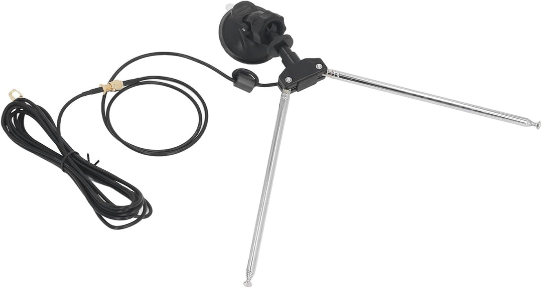 SDR-Empfängerantennen-Set, 60 cm RG174-Kabel, SMA-Stecker, Teleskop-Dipol für VHF UHF, Saugnapf-Mont