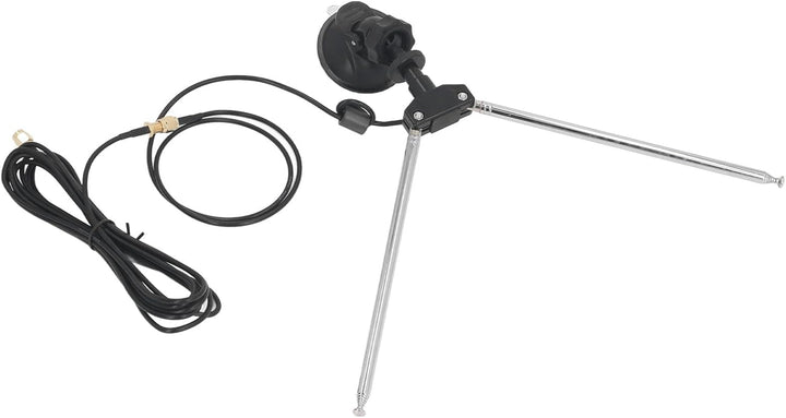 SDR-Empfängerantennen-Set, 60 cm RG174-Kabel, SMA-Stecker, Teleskop-Dipol für VHF UHF, Saugnapf-Mont