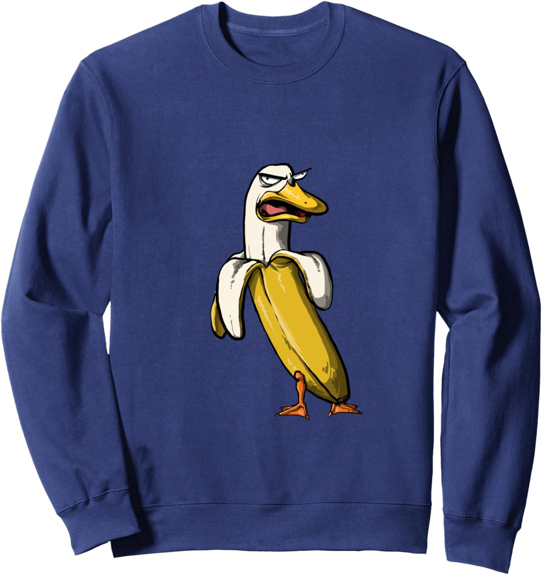 Bananen Ente Lustig verrückt Sweatshirt
