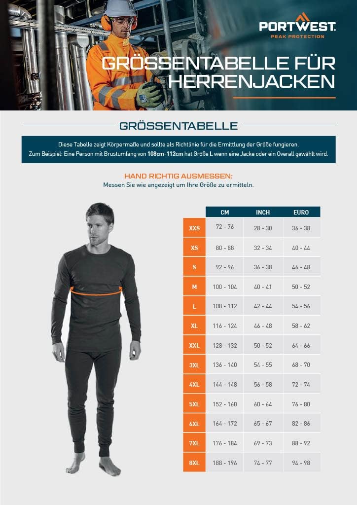 Portwest Sealtex™ Classic Jacke, Grösse: L, Farbe: Gelb, S450YERL L Gelb, Gelb L