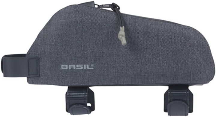 Basil Navigator Storm S Top Tube Rahmentasche - 0,8L, Schwarz, Wasserdicht, Robust, Ideal für Pendle
