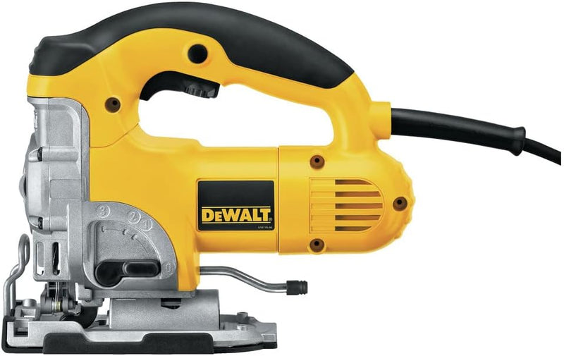 Dewalt DW331K-QS DW331K-QS-Sierra de Calar 701W empuñadura cerrada, 701 W, 230 V, Gelb, Others Stich