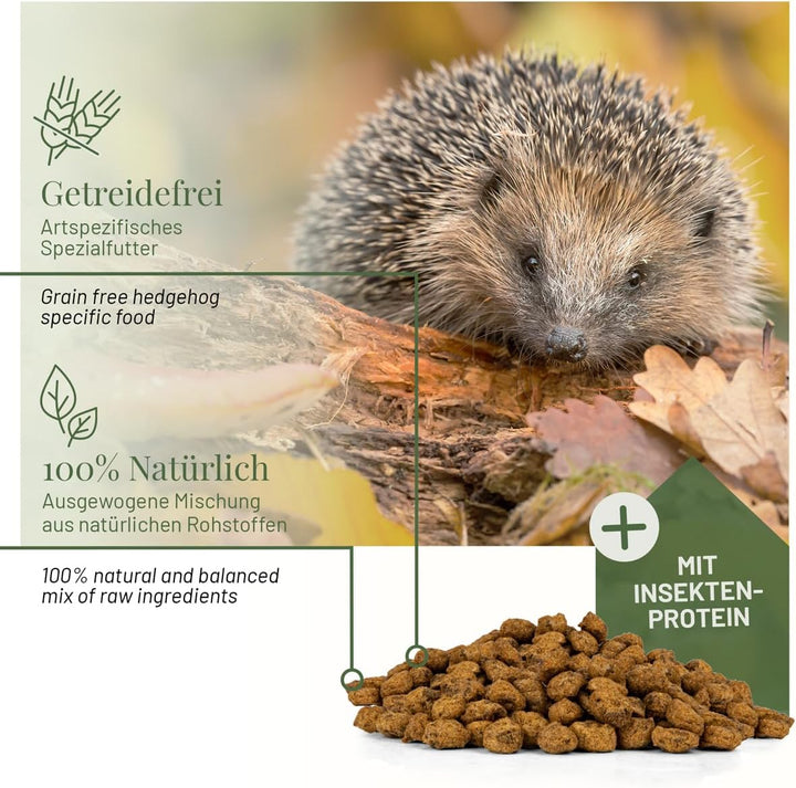 wildlife home Igelfutter VON IGELHILFEN EMPFOHLEN Getreidefrei 2kg - Artgerechtes Spezialfutter für