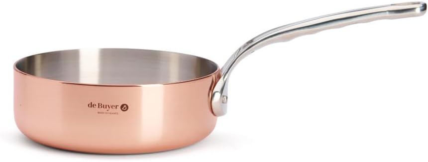 De Buyer Sauteuse, Kupfer, Braun, 16 cm Braun 15.2 x 16 x 6.1 cm, Braun 15.2 x 16 x 6.1 cm