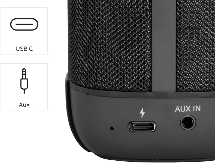 Hama Bluetooth®-Lautsprecher „Tube 4.0“ (tragbar, 3,5 W, bis zu 12 h Akkulaufzeit, kabelloser Lautsp