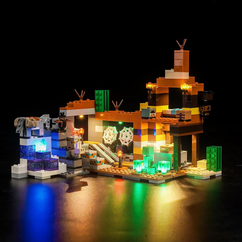 LocoLee Licht Kompatibel mit Lego Die Mine in den Badlands, Nur Lichter Set - Kein Modell, Licht Bel