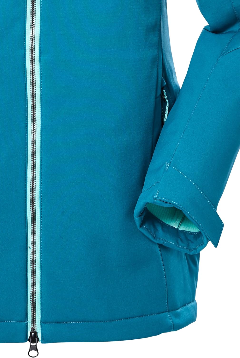 Killtec Damen Kow 8 Wmn Sftshll Jckt Softshelljacke/Outdoorjacke mit abzippbarer Kapuze, 38 dunkel a
