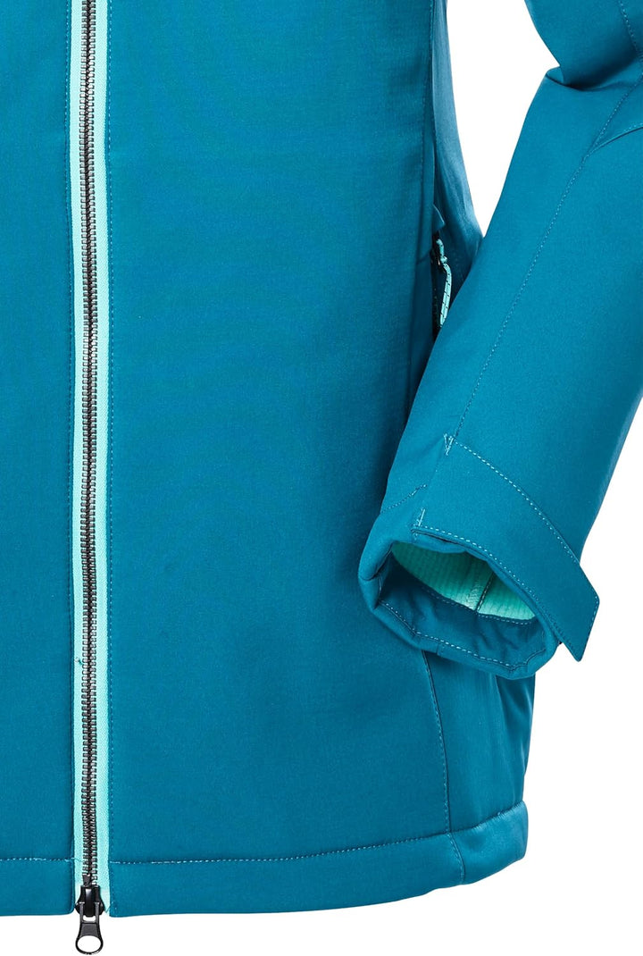 Killtec Damen Kow 8 Wmn Sftshll Jckt Softshelljacke/Outdoorjacke mit abzippbarer Kapuze, 38 dunkel a