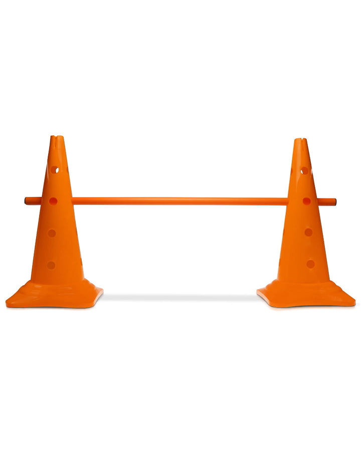 Kombi Kegel-Hürde – Steckhürde für Agility Training – Sprung- & Slalom-Hütchen für Hund, Sport, Pfer
