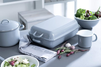 Riess, 0038-065, Schnabeltopf 9, CLASSIC - PURE GREY, Durchmesser 9 cm, Höhe 8.5 cm, Inhalt 0.5 Lite