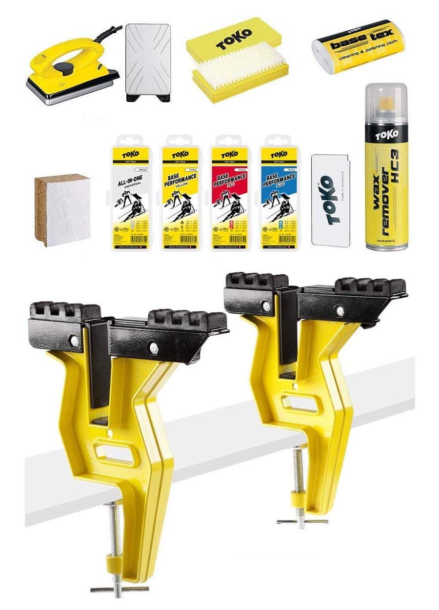 TOKO Wax-Set 11-teilig für Snowboards mit Wachsbügeleisen und Spanner
