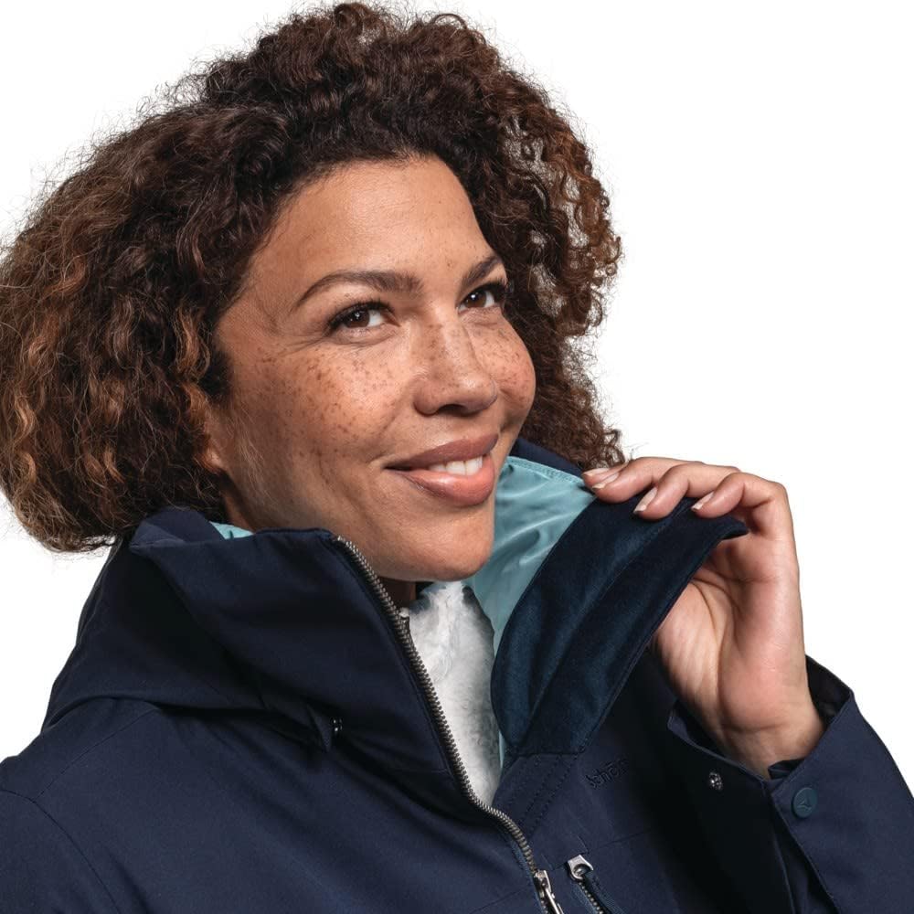 Schöffel Damen 3in1 Jacket Krakau L, wind- und wasserdichte Winterjacke aus 4-Wege Stretch mit abneh