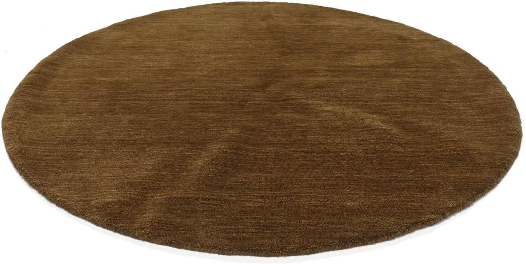 RugVista Handloom, Teppich, Shaggy/Ø 200 cm, Rund, Niedriger Stapel, Wohnzimmer, Esszimmer, Schlafzi