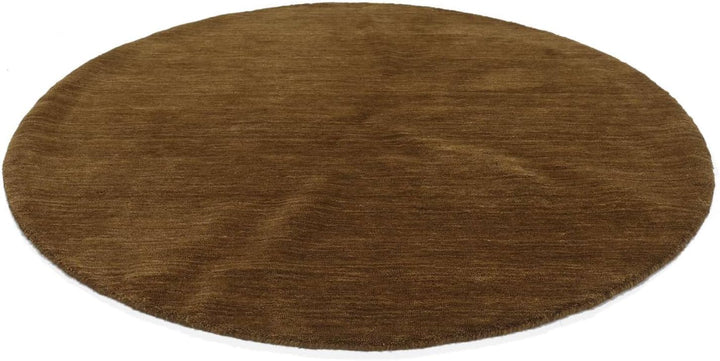 RugVista Handloom, Teppich, Shaggy/Ø 200 cm, Rund, Niedriger Stapel, Wohnzimmer, Esszimmer, Schlafzi