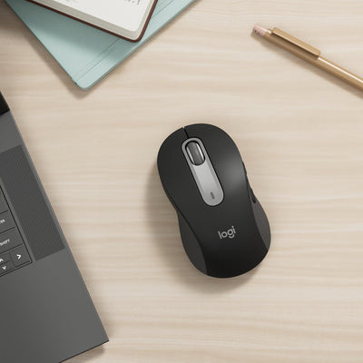 Logitech Signature M650 L Left Kabellose Maus - für grosse linke Hände, Leise Klicks, Anpassbare Sei