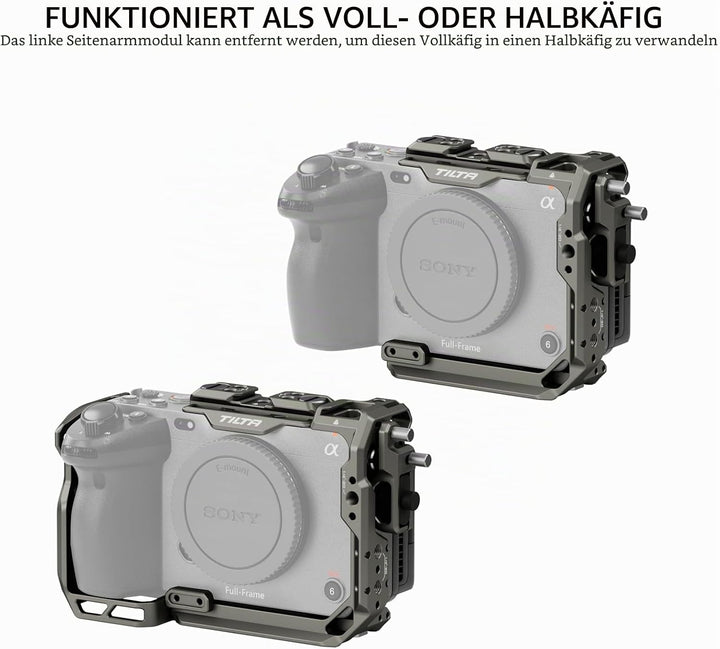 Tilta FX3 FX30 Cage, kompletter Kamerakäfig, kompatibel mit Sony FX3/FX30 Pro Kit mit HDMI-Kabelklem