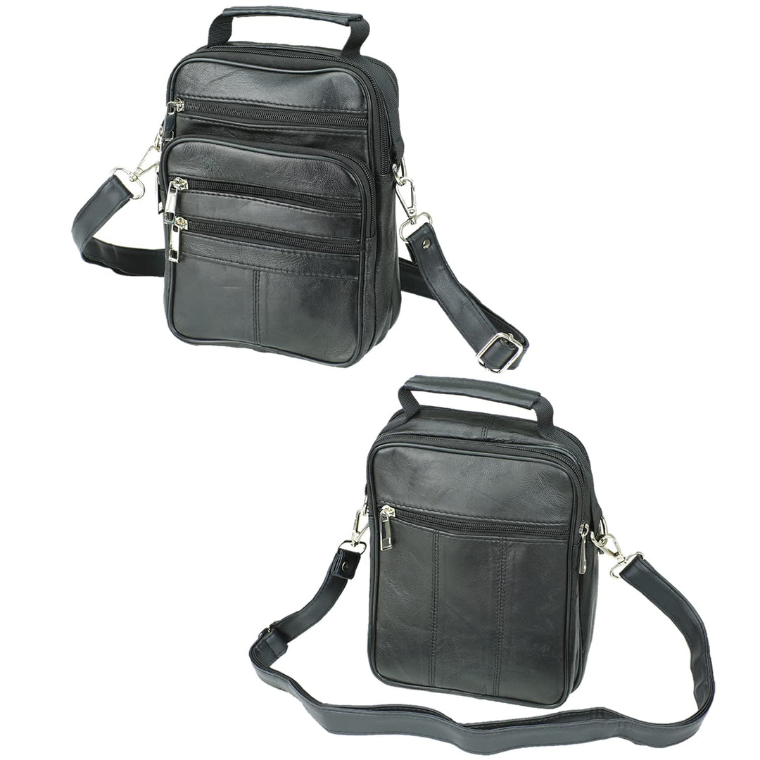 Echt Leder Herren Arbeitstasche Umhängetasche Herrentasche Schultertasche Messenger Flugbegleiter in
