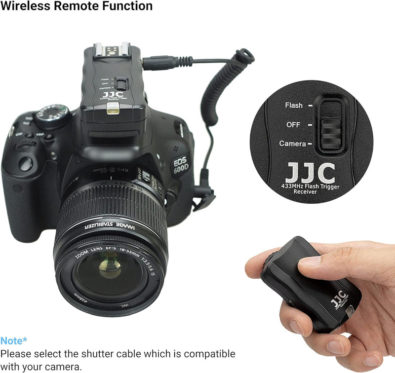 JJC Funkauslöser Blitzauslöser Blitz Fernauslöser für Fujifilm Fuji X-T20 X-T10 X-T2 X-T1 X-H1 X-T10