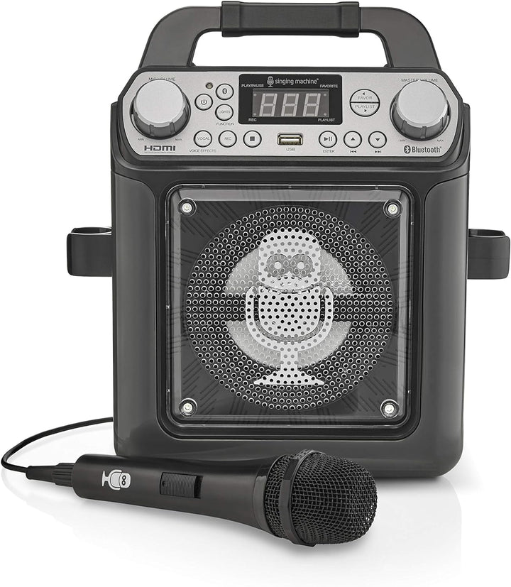 Mini-Karaoke-System mit Bluetooth-Verbindung - Singing Machine SML652 Groove Mini für Europa - LED-L