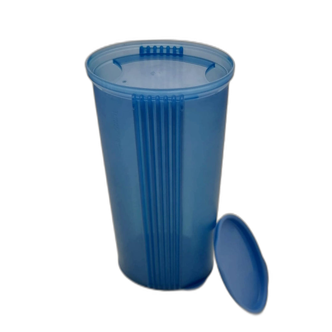 Tupperware Junge Welle Pasta-Center 1,6 L dunkelblau blau Spaghetti Dose Nudeln Behälter
