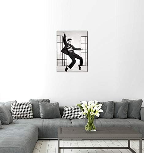 Bilderdepot24 Bild auf Leinwand | Elvis Presley I in 60x80 cm als Wandbild | Wand-deko Dekoration Wo
