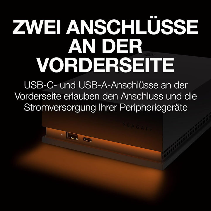 Seagate FireCuda Gaming Hub, 16TB externe HDD, PC-Gaming, inkl. 3 Jahre Rescue Service, Modellnr.: S