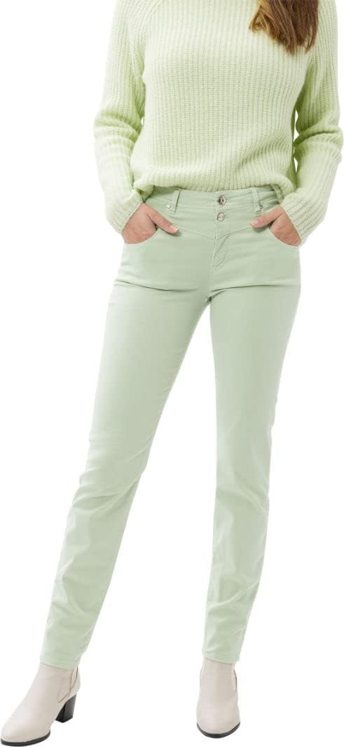 BRAX Damen Style Shakira Cozy Cotton Bequeme Damenhose in Lyocell-Baumwoll-Qualität Hose, Iced Mint