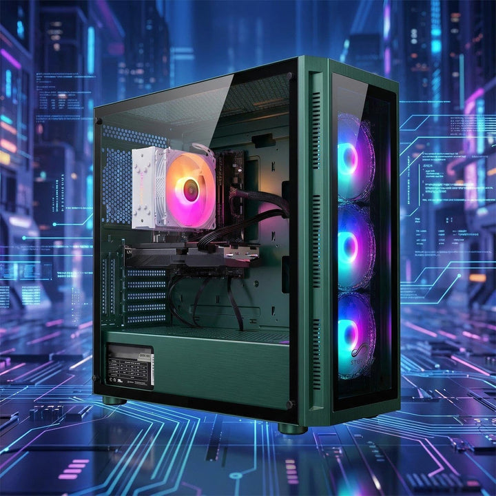 STGsivir Gaming PC, GeForce RTX 3050 6GB GDDR6,Core i7 bis zu 3.9Ghz,16G DDR,1TB SSD,WLAN 6,BT5.0,RG