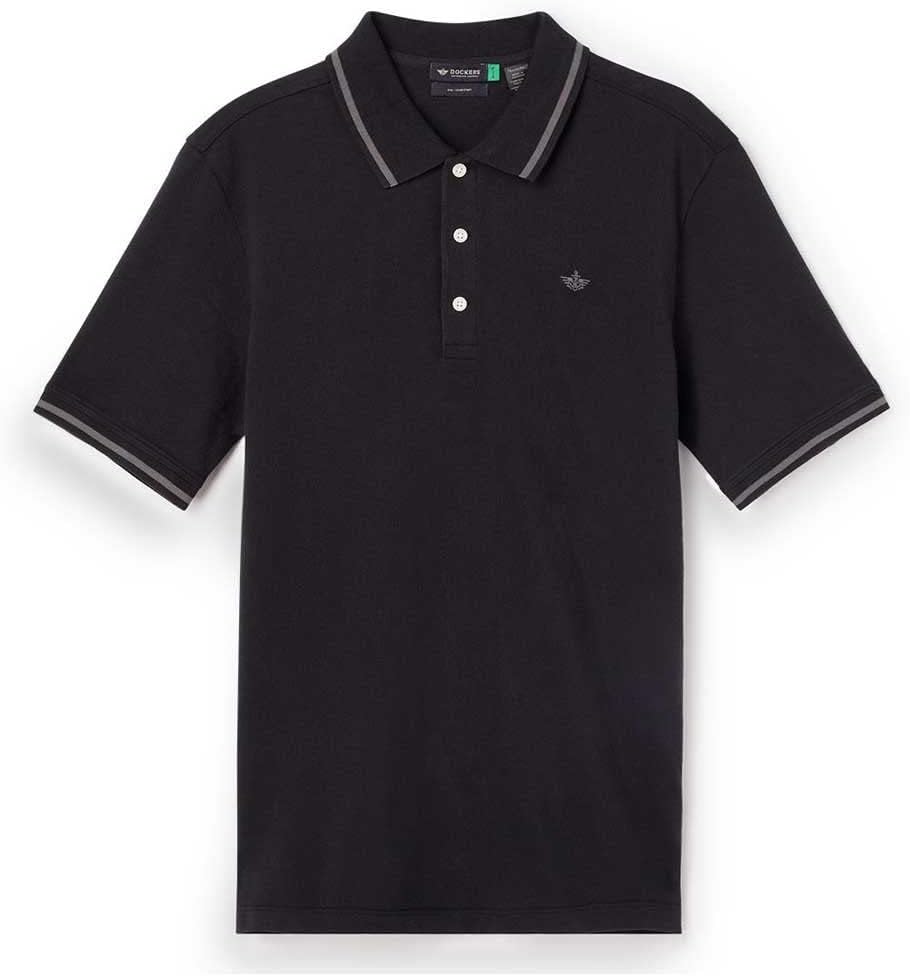 Dockers Herren Original Polo T-Shirt S Beautiful Black, S Beautiful Black