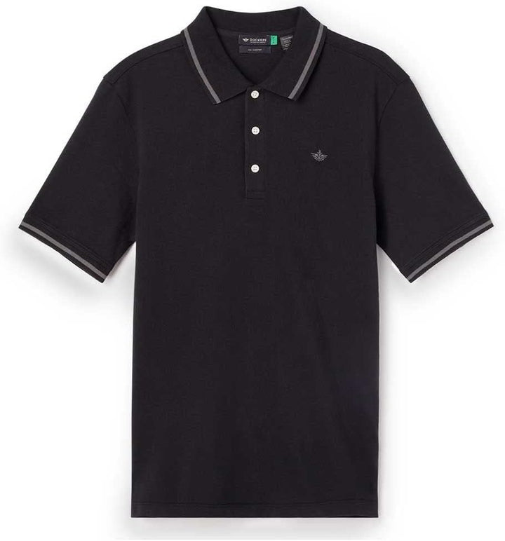 Dockers Herren Original Polo T-Shirt S Beautiful Black, S Beautiful Black