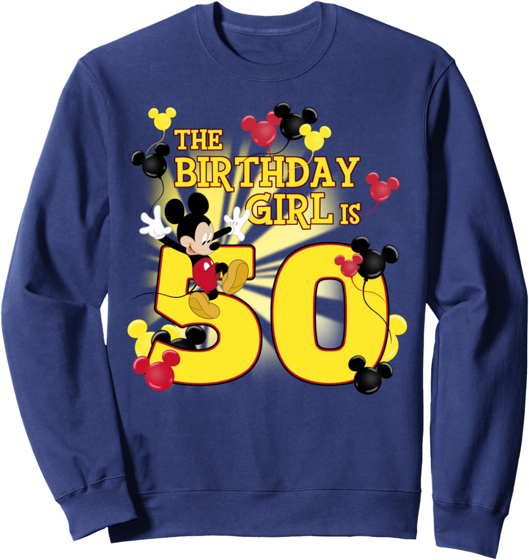 Disney Mickey & Friends 50 Year Old Birthday Girl Sweatshirt