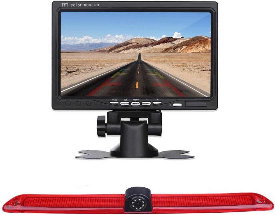 【Rückfahrkamera Kit】 7 Zoll TFT LCD Auto Monitor + Bremsleuchte Rückfahrkamera Transportster Ersatz