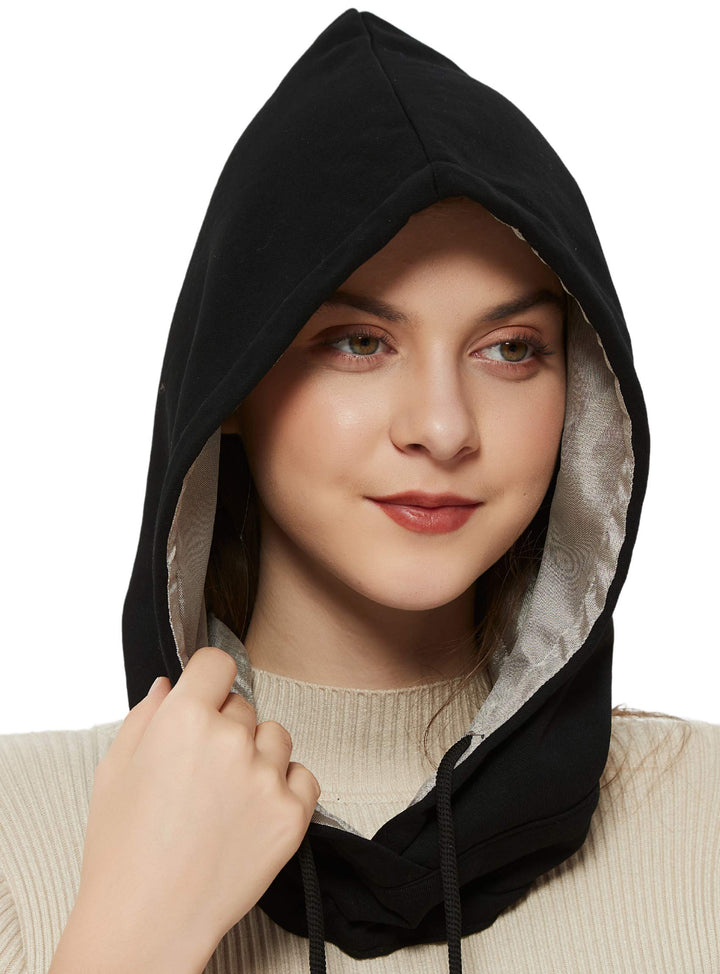 Radia Smart EMF Hood Mütze 5G Blocker RF Abschirmung WiFi Strahlungsschutz Brain Coat Schwarz