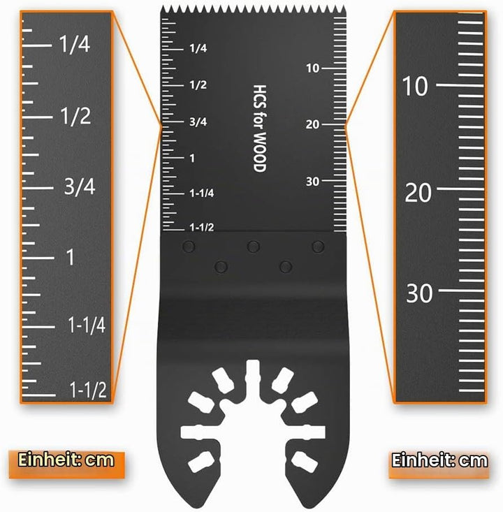 50Stk Profi Sägeblätter Kit Bi-Metall Oszillierwerkzeug Zubehör Multitool Schnellspanner für Fein Mu