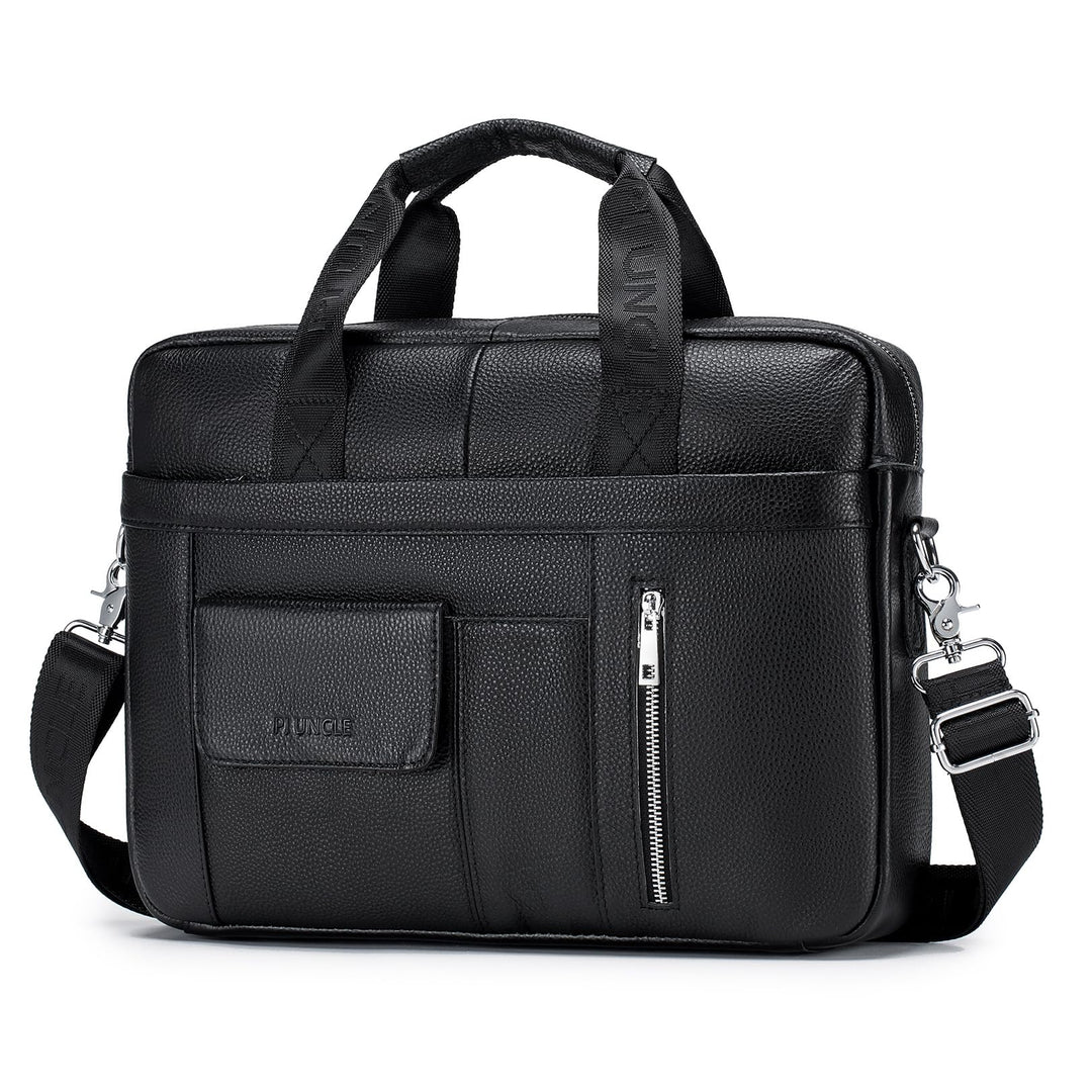 BAGZY Laptoptasche 15.6 Zoll Aktentasche Herren Umhängetasche Geschenk für Männer Handtasche für Mä