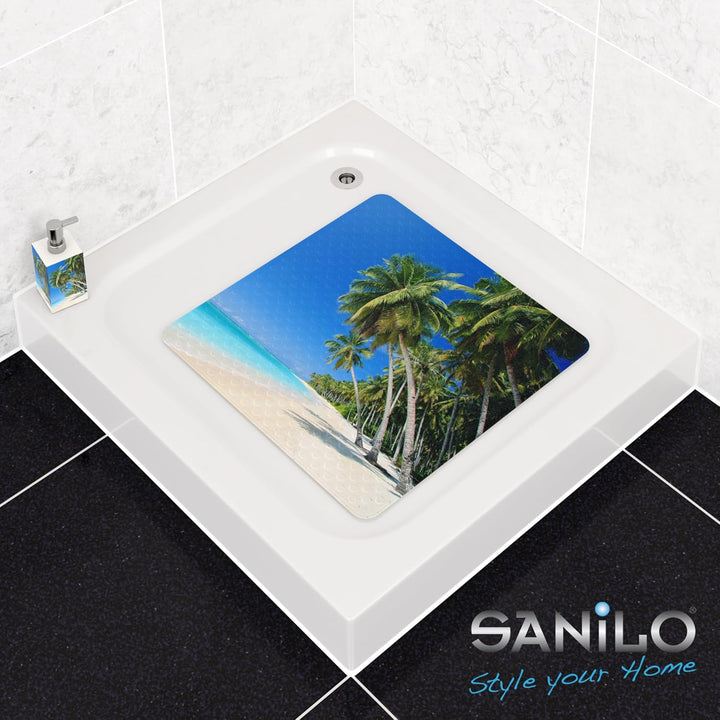 Sanilo Badematte 53 x 53 cm, rutschfeste Duschmatte für Dusche und Badewanne, Antirutschmatte maschi