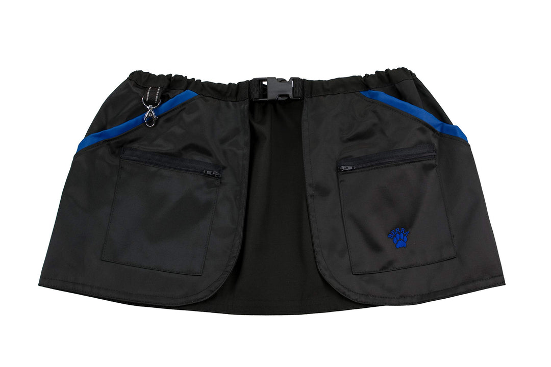 Berra Hundesportweste Trainingsgürtel halbe Weste Trainingsweste Dummyweste S = 108cm schwarz/blau,