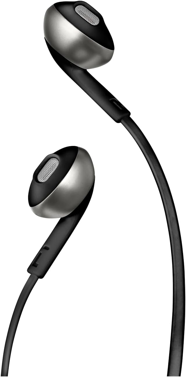 JBL Tune 205 Kopfhörer mit Kabel und Mikrofon, flaches Kabel, Einhandbedienung, ergonomisch, weiche