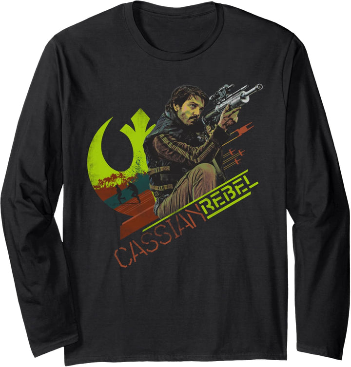Star Wars Rogue One Cassian Rebel Langarmshirt