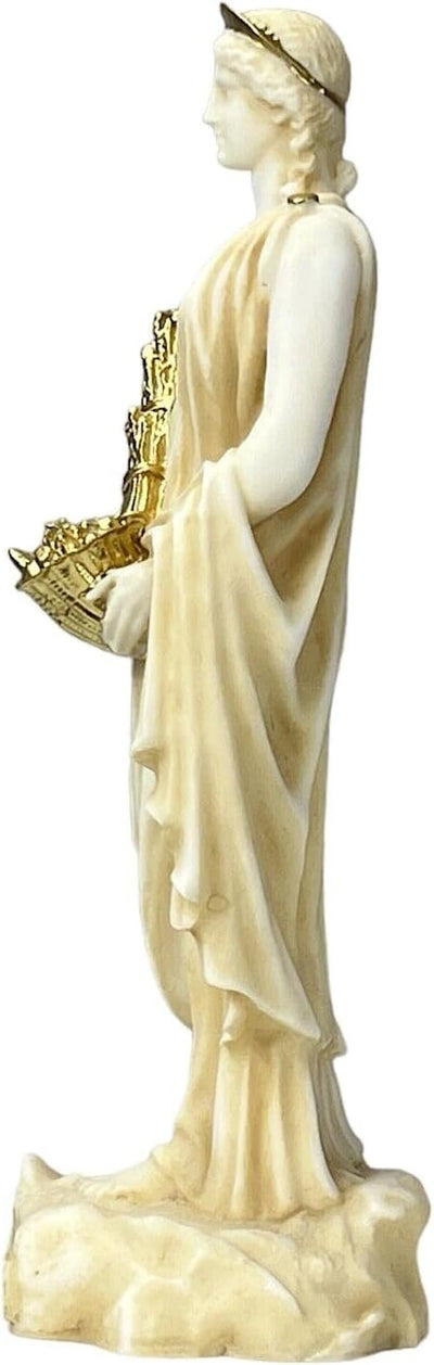 Demeter Ceres Göttin Mutter der Natur Griechische Statue Skulptur Figur Alter Farbe