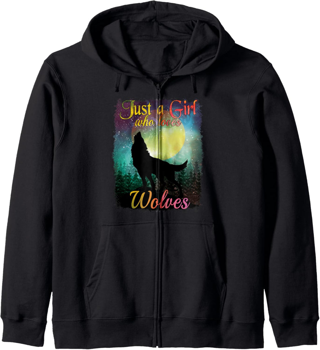 Teen Wolf Shirt Nur ein Mädchen, das Wölfe Geschenk für Kapuzenjacke