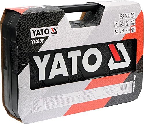 Yato yt-38801 Socket Set 1/4", 3/8" und 1/2120pcs