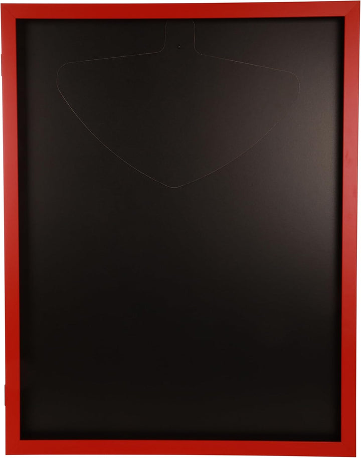 Trikotrahmen mit Drehtür – 'Rot' - Rückwand Schwarz | Grösse: 90x70cm - von vorne bestückbar - stabi
