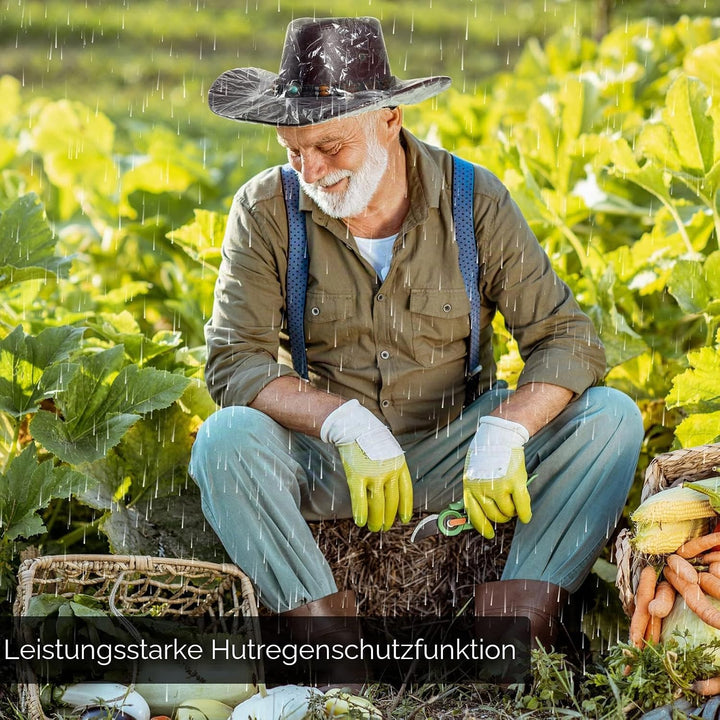 10 Stück Hut Regenschutz Wasserdicht Cowboy Hut Abdeckung Transparent Elastische Hut Kunststoff Abde